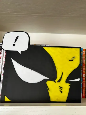 Letrero o emblema decorativo: Wolverine Comic panel — vista de referencia 2