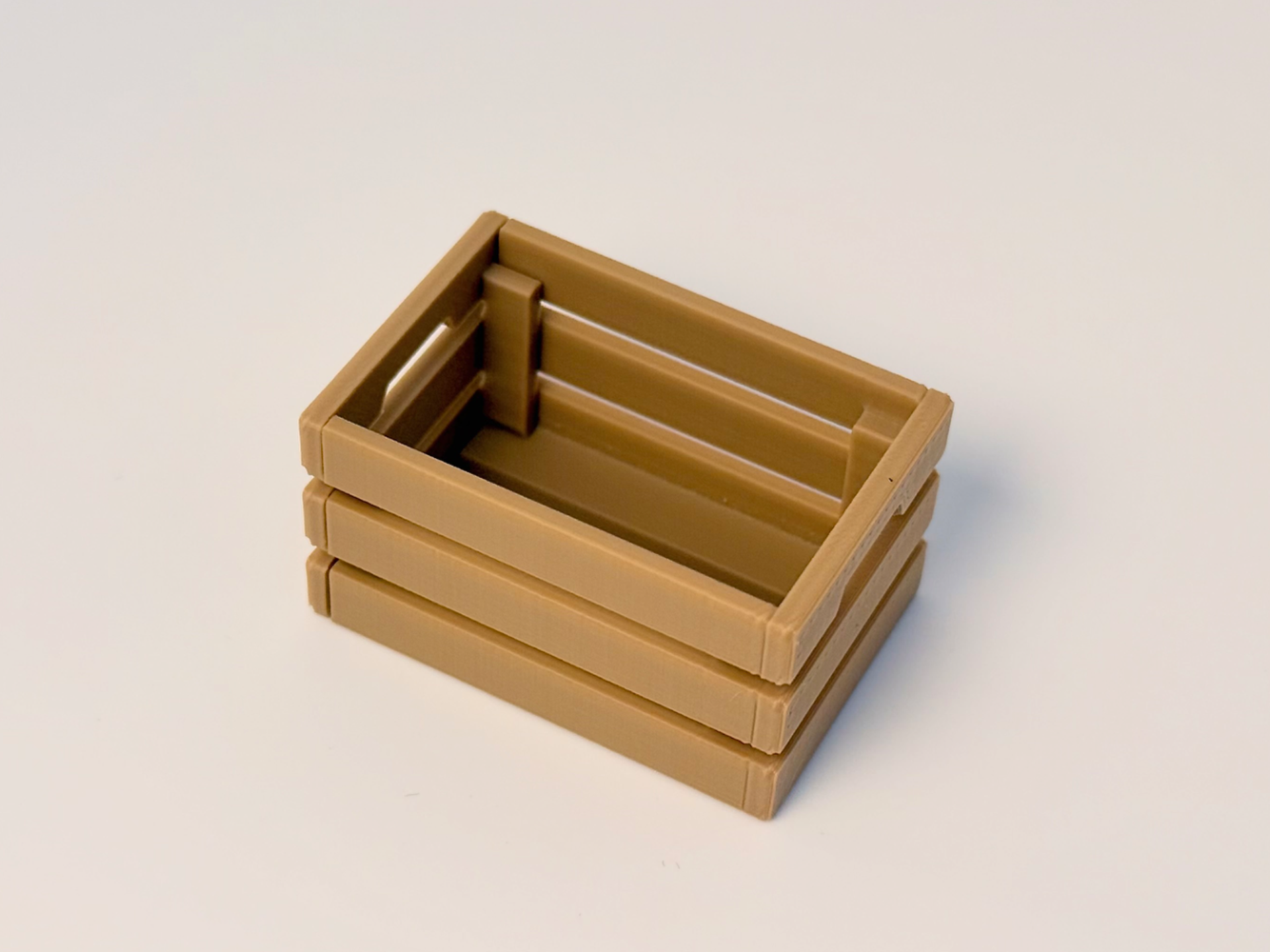 Little Wooden Box Miniature Crate No Support