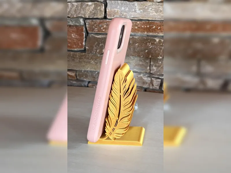 support smartphone plus dorée stand phone