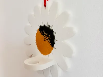 Chamomile Wall Vase, Modern Flower Holder