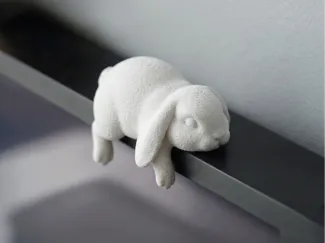 Cute Sleepy Bunny - Monitor Buddy