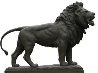 North lion in front of Art Institute of Chicago