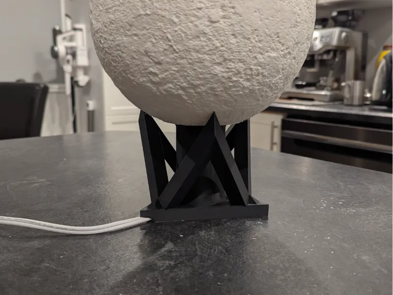 Spherical Lithophane Lamp Stand