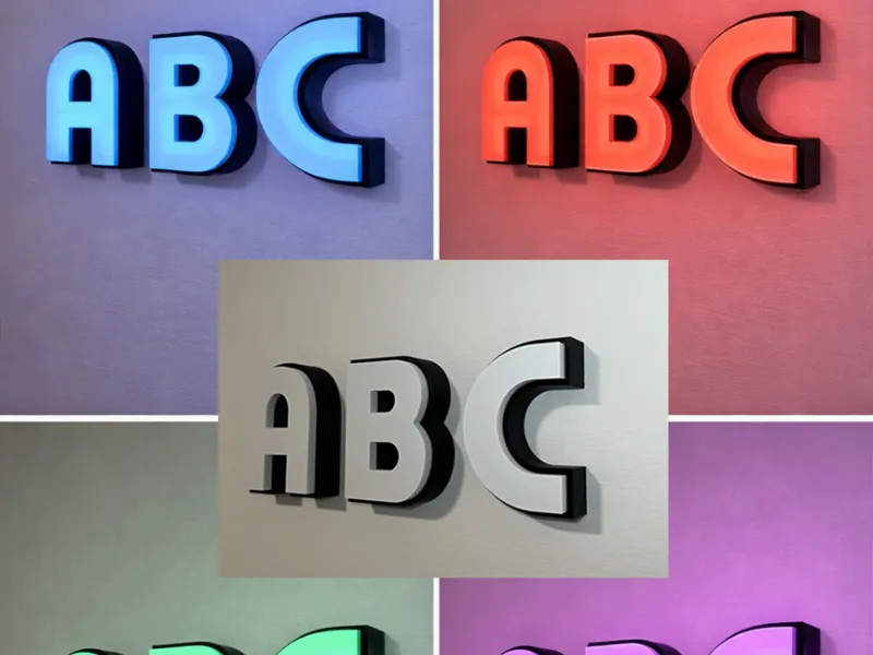 Buchstaben für LED-Schild v2 (ALPHABET & ZAHLEN)