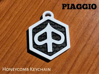 Piaggio Honeycomb Keychain