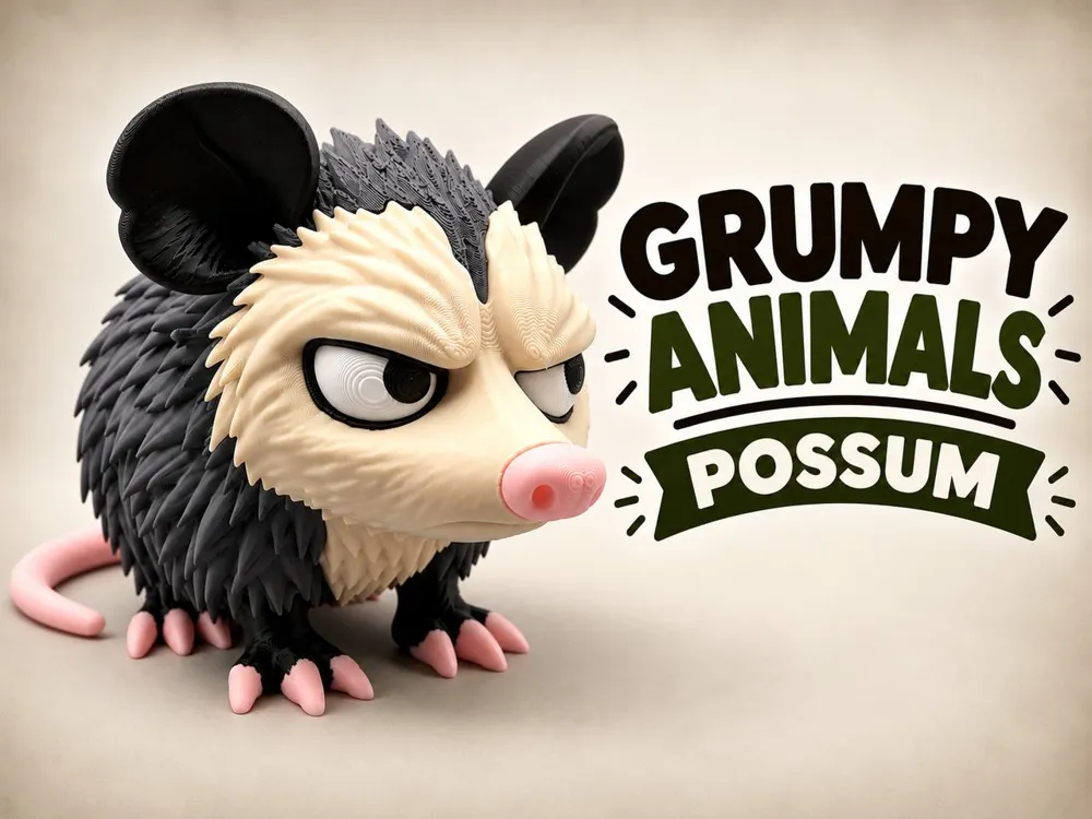 Printable Grumpy Grumpy Possum - Free 3D Print Model - MakerWorld