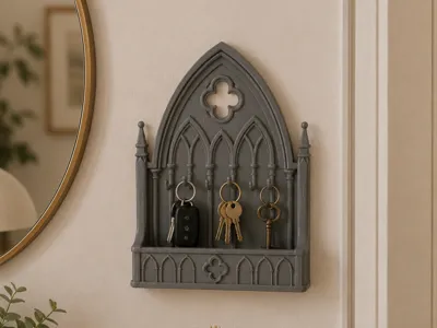 Gothic Cathedral Key Holder –Decorative Organizer 