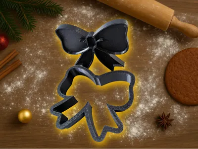 Christmas Bow Cookie Cutter