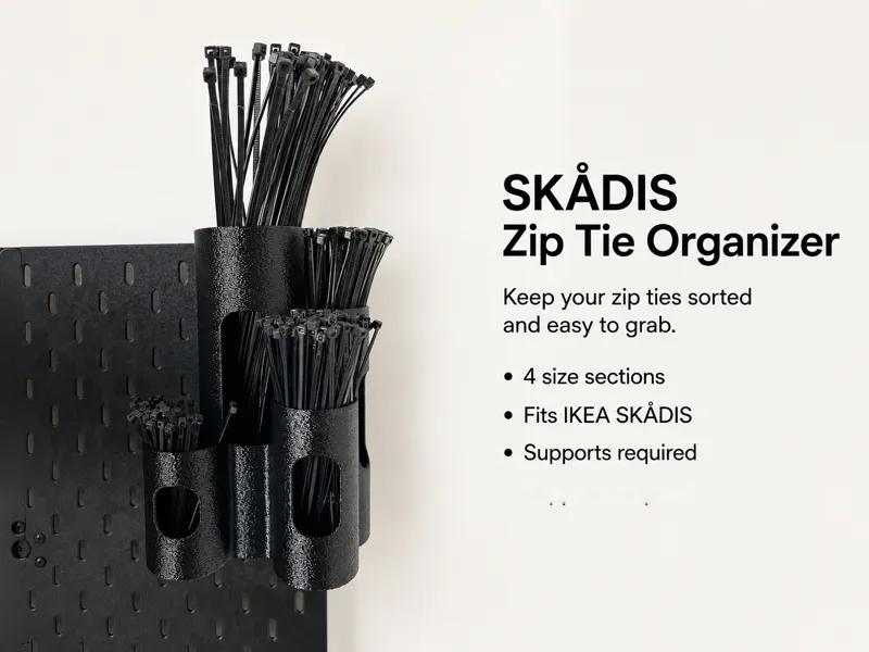IKEA SKÅDIS Zip Tie Organizer