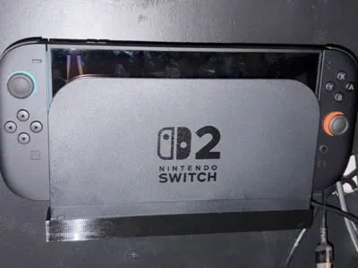 Switch 2 Dock wall mount (With controller mount)