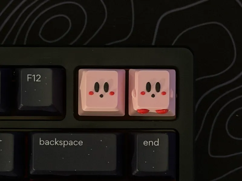 Kirb-Keys: Kirby Keycaps for Mechanical Keyboards