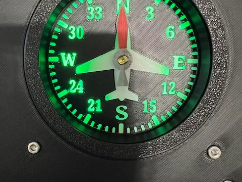 Heading Indicator Light Back  for Flight Simulator