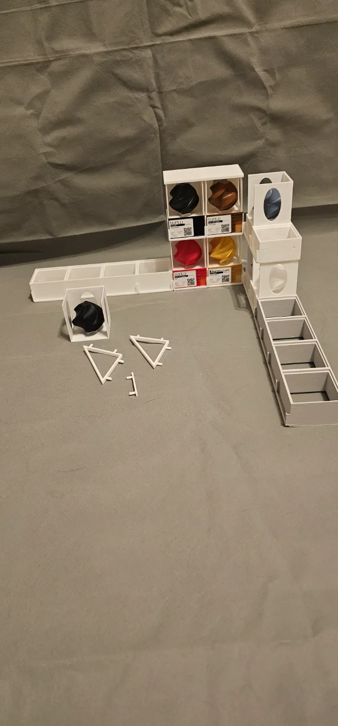 Stackable Filament Sample Display Filament Display Library Stackable & Modular - Free 3D Print Model ...