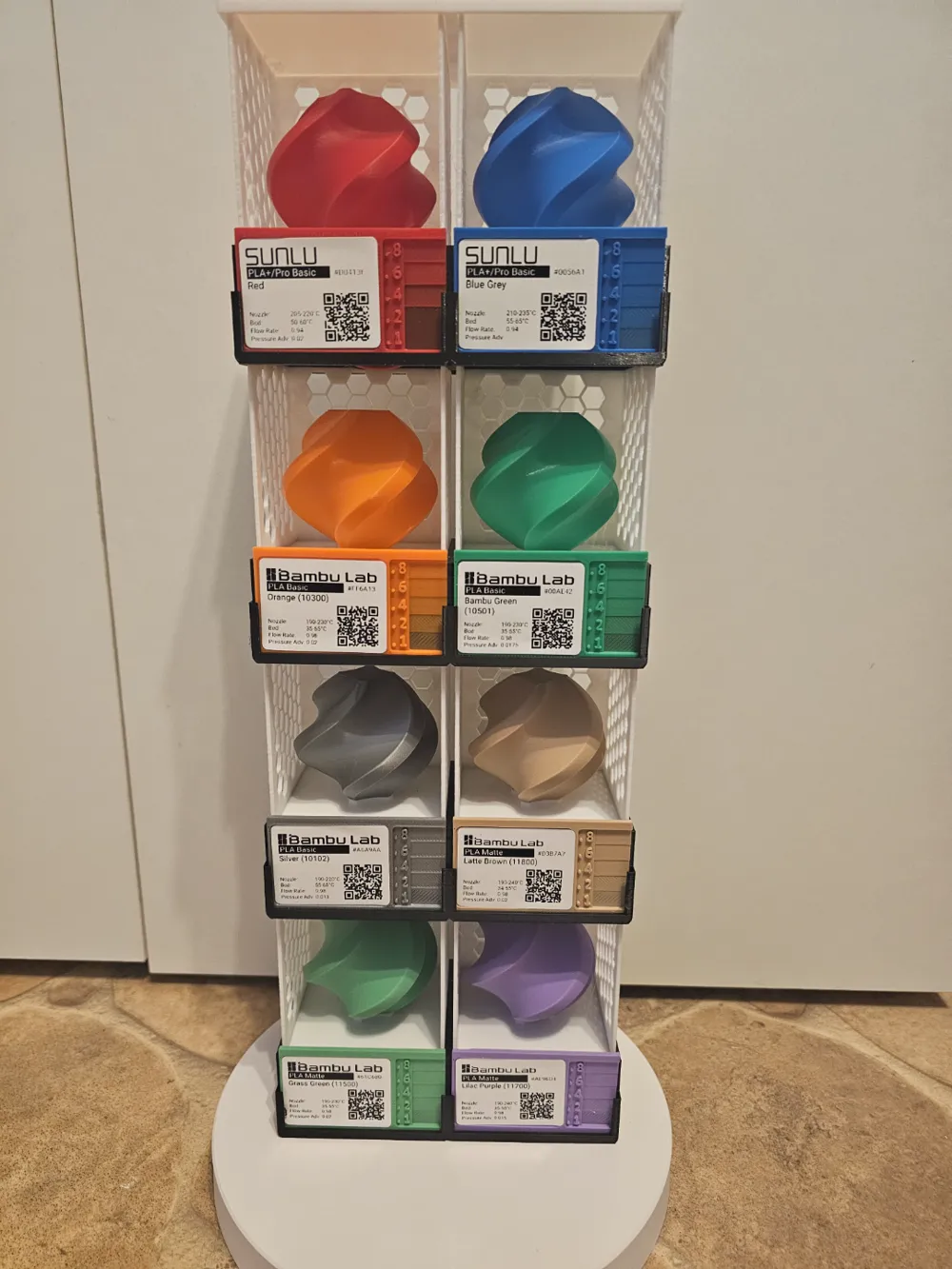 Filament Display Library Stackable & Modular - Free 3D Print Model ...