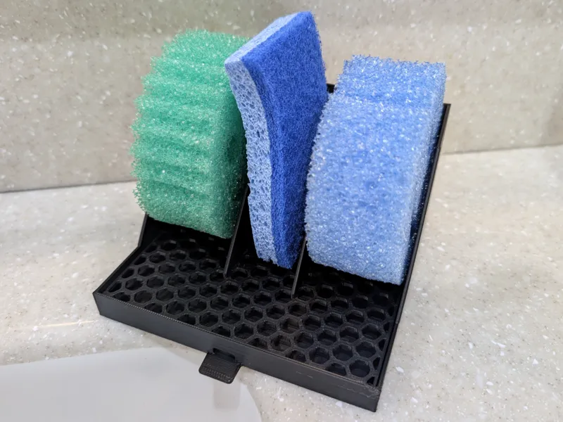 Kitchen Sink Sponge Holder - W/ Water Drain Hole