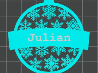 Custom Name Snowflake Ornament