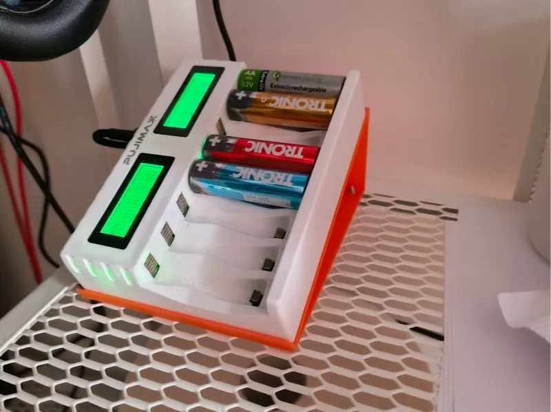 8 bay battery charger holder