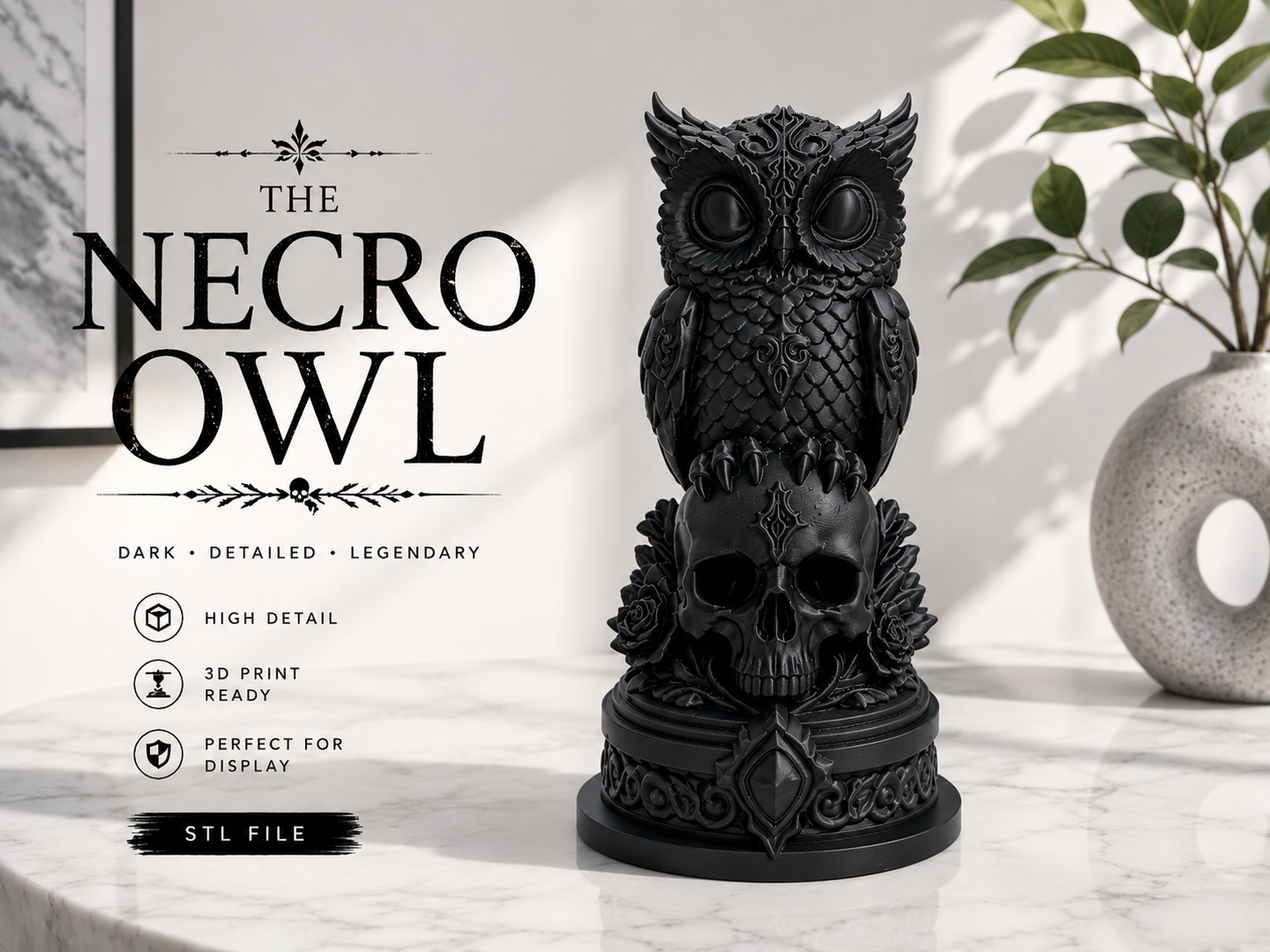 Necro Owl – Skull Relic Edition