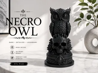 Necro Owl – Skull Relic Edition