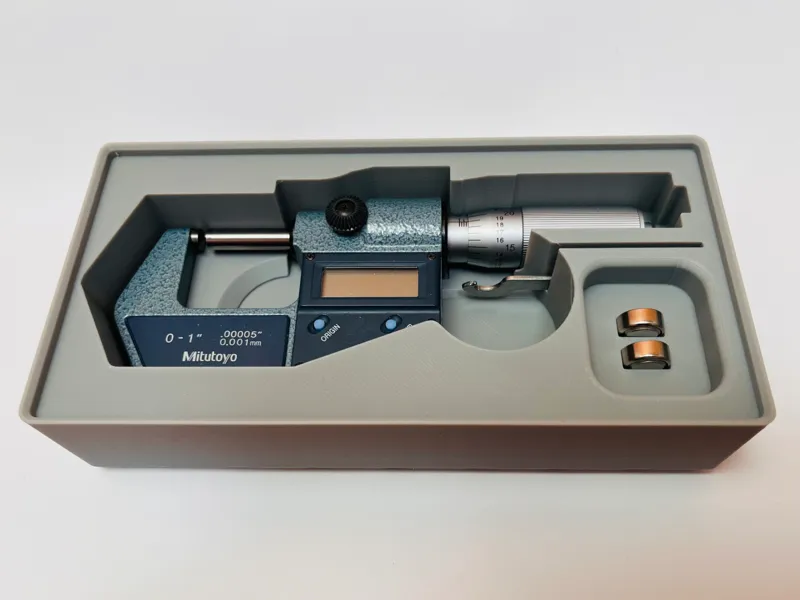 Mitutoyo 293-766-30 micrometer gridfinity holder