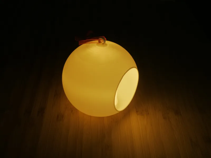 Globe Christmas Ornament - Tea Light Lamp