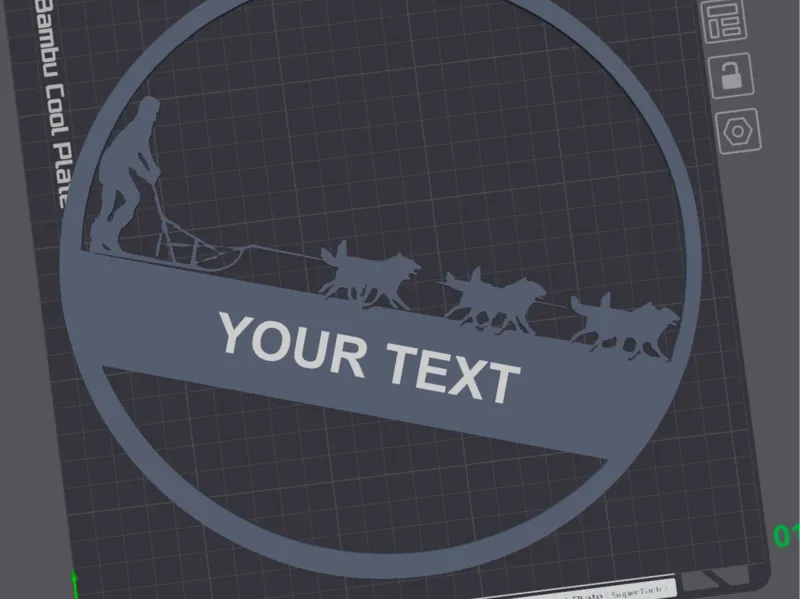 Dog sled with custom name