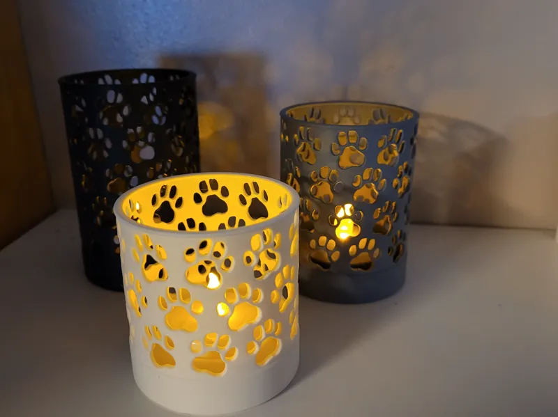 Puppy Paw Tealight Decor