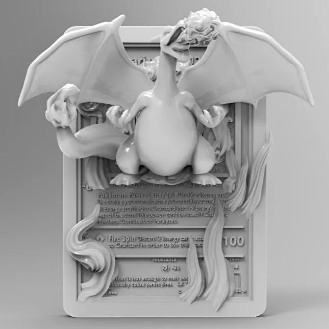 Charizard 3D Printable Pokmon Card; Pokemon TCG - Free 3D Print Model -  MakerWorld
