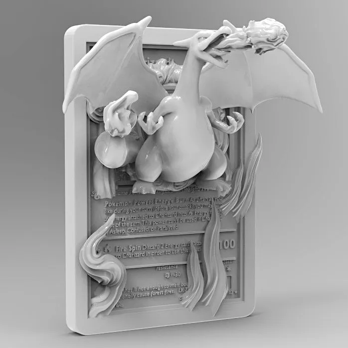 Charizard 3D Printable Pokmon Card; Pokemon TCG - Free 3D Print Model -  MakerWorld