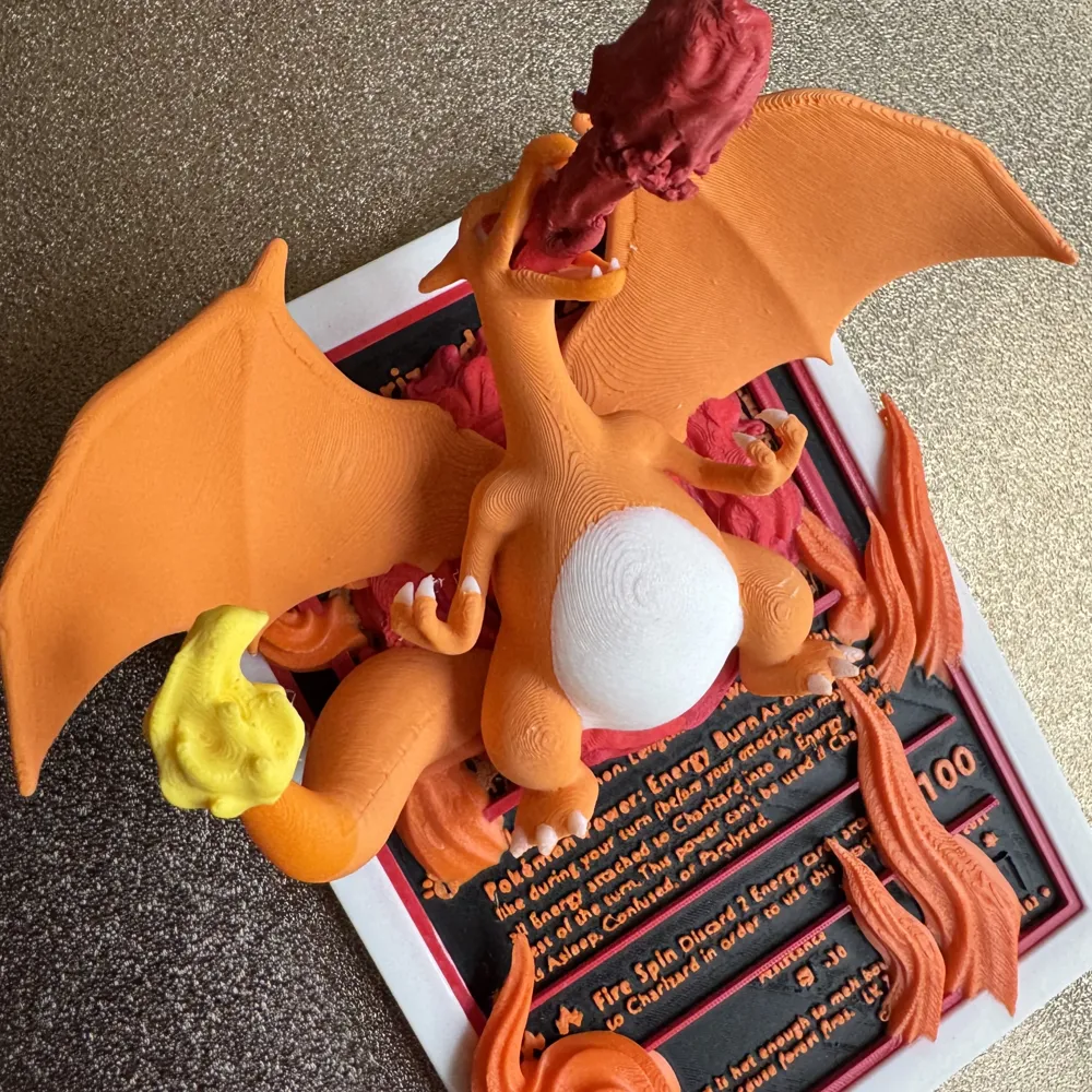 Charizard 3D Printable Pokémon Card; Pokemon TCG Free 3D Print Model