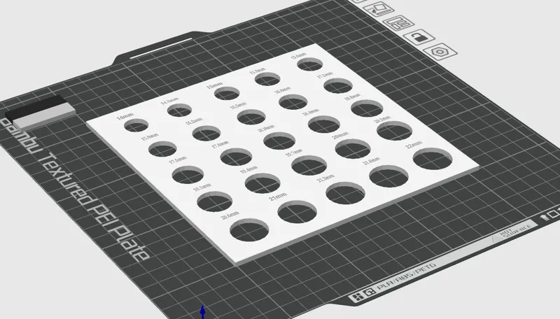 ring sizer in mm