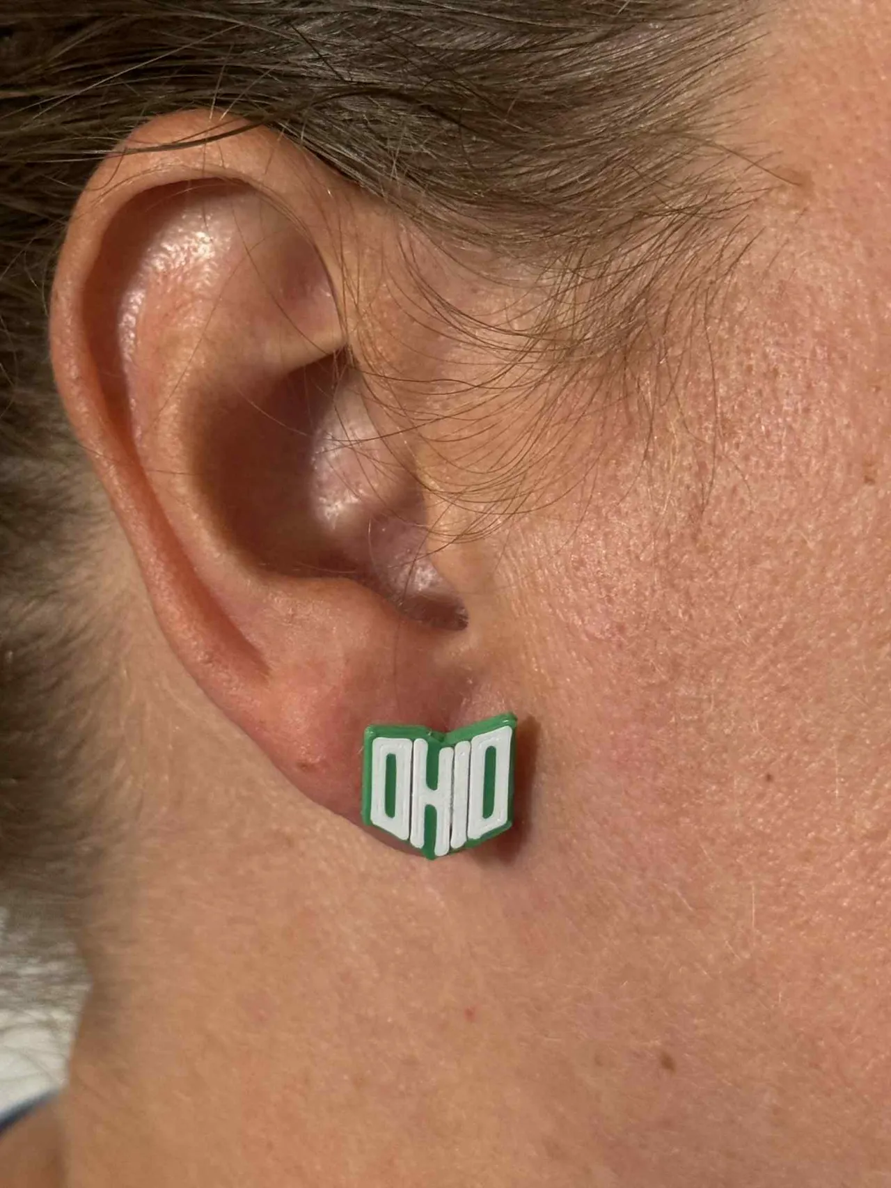 Ohio stud earrings view 2