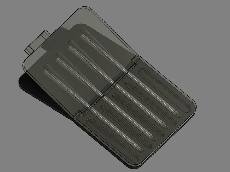 Ballpoint pen D/4C-type refill case