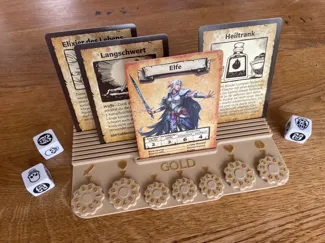 HeroQuest Dashboard – Card Holder & Score Tracker