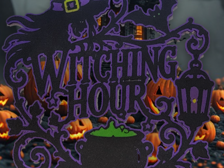 witching hours plaque 3D model
