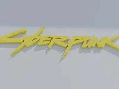 cyberpunk 2077 keychain single plate print