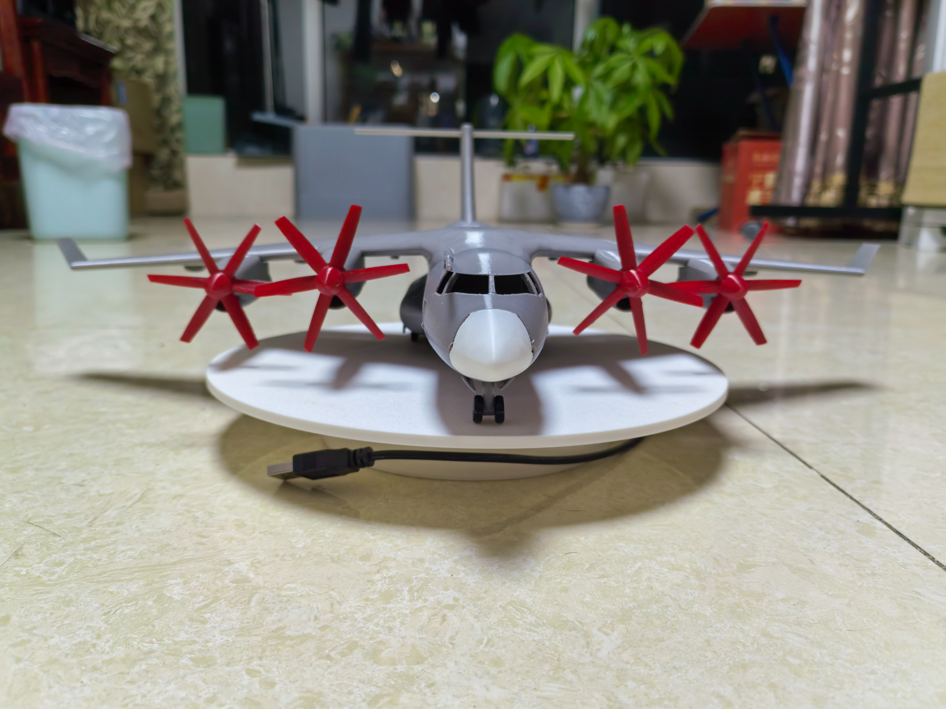 新中运，运30，Y30，全动拼装版，长约400mm，起落架收放，‌AEP-500涡桨，战术运输机