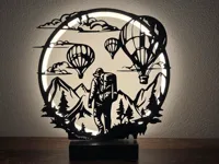 Lampe anneau LED à panneaux interchangeables — photo 1