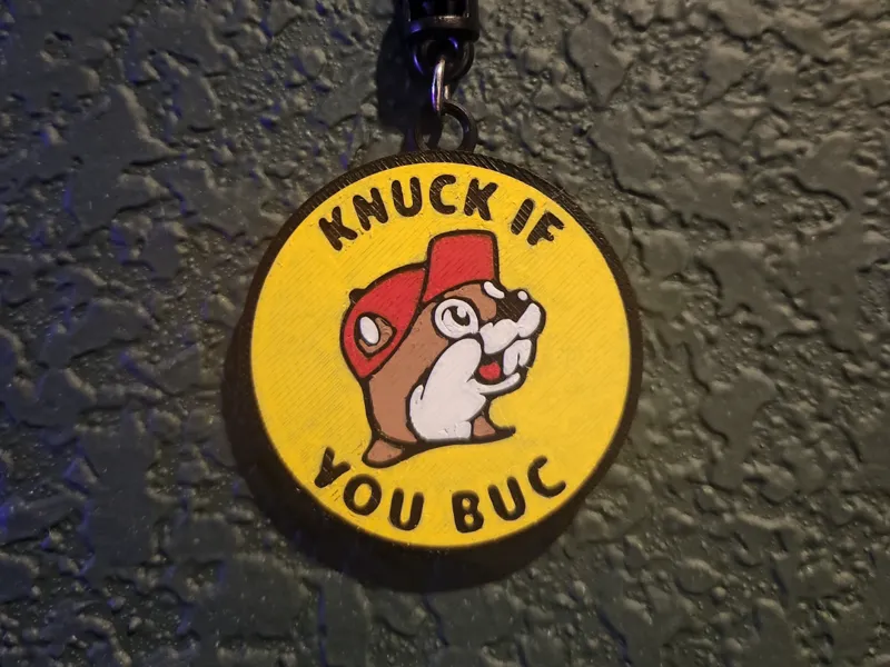 Knuck If You Buc Keychain / Can opener