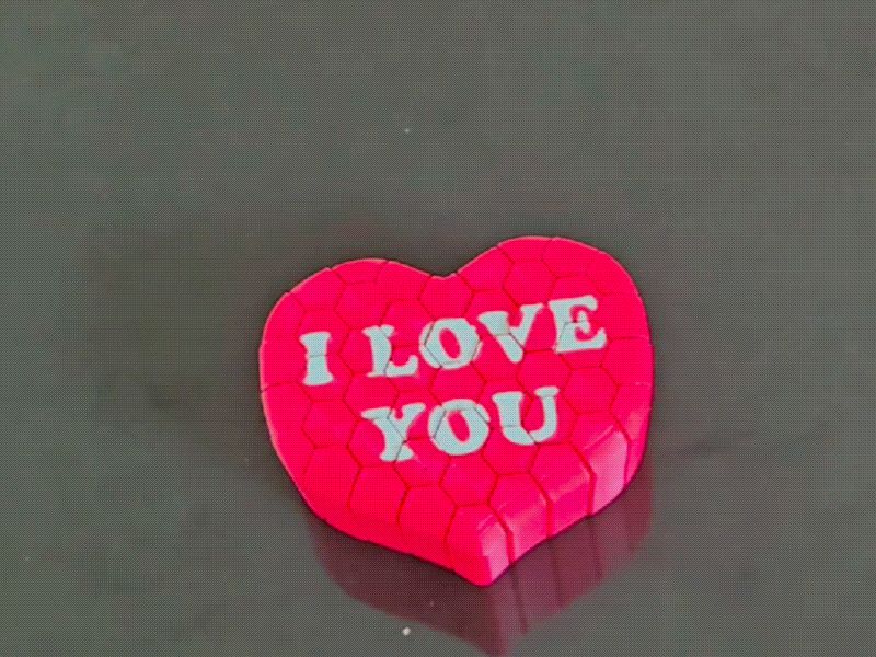 Hexcell Fidget I LOVE YOU
