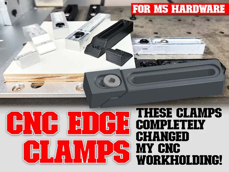 CNC Adjustable Workholding Edge Clamps M5 Hardware