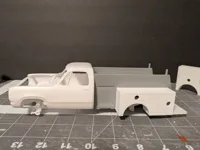 Pump panel and resin parts for long bed