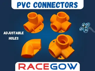 PVC connectors for RaceGoW TinyWhoop competition