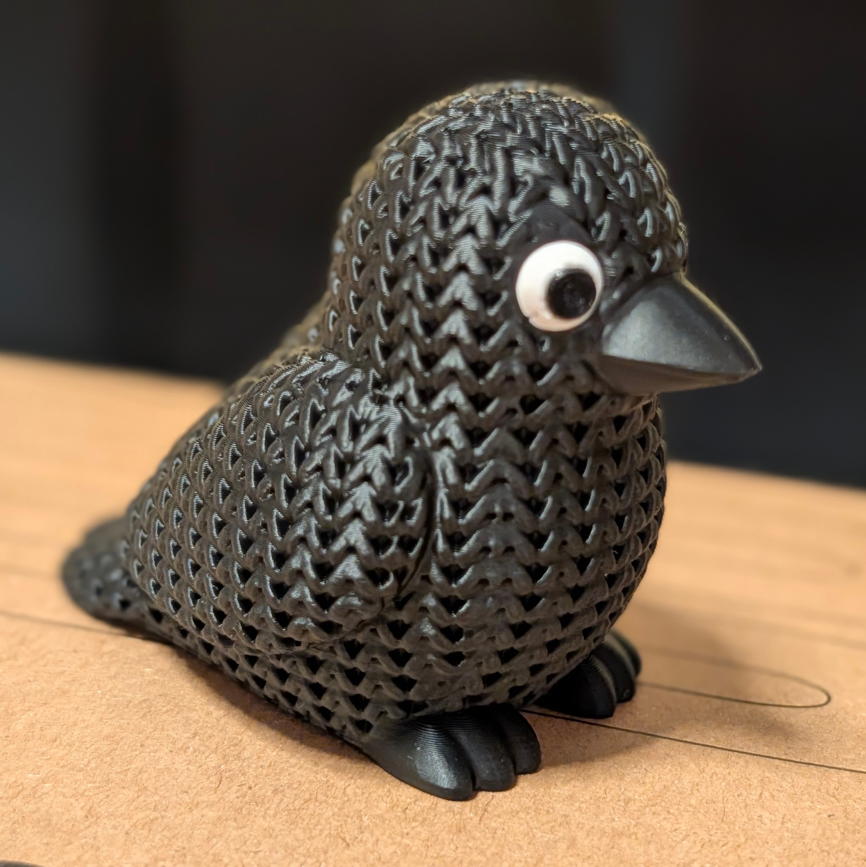 Miniatura 5 do modelo 3D Knitted Crow