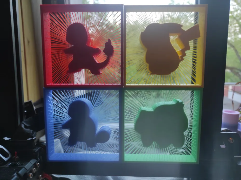 Suspended Pokemon starters Kanto region desk decor - Free 3D Print ...