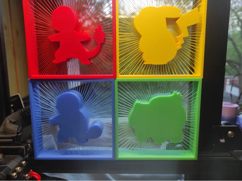 Suspended Pokemon starters Kanto region desk decor - Free 3D Print ...
