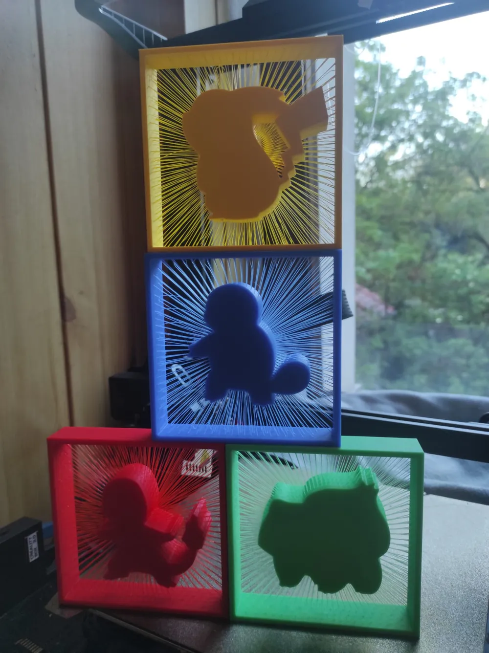 Suspended Pokemon starters Kanto region desk decor - Free 3D Print ...