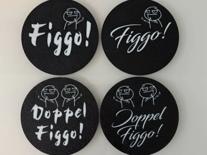 Untersetzer Bierdeckel Figgo! Fun 10cm