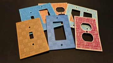 Adorno temático: Assortment of Basketweave Switch Plates — vista de referencia 3