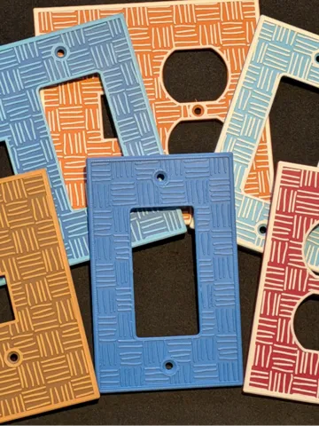 Adorno temático: Assortment of Basketweave Switch Plates — vista de referencia 2